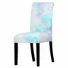 Pokrywa krzesełka kolorowy wzór gwiazdy Drukuj dekoracje domowe zdejmowane antyrodzie pyłowe krzesła do sypialni