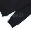 Designer lyxiga herrar l￥ng￤rmad tr￶ja liten monster brev tryckning tr￶ja bes￤ttning nacke pullover topp svart vit