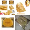 Other Makeup Drop Gold Biocollagen Facial Mask Crystal Powder Collagen Moisturizing Antiaging Face Delivery Health Beauty Dhcwx