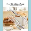 調理器具キッチントングBBQ Tweezer Food ClipチーフチーフTONGステンレススチールポータブルピクニックバーベキュードロップデリバリーホームガードディリ