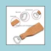 Openers New Beer Bottle Opener Kitchen Tool Wooden Handle Rre13722 Drop Delivery Home Garden Dining Bar Otkgb