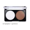 Bronzers Highlighters Wholesale 4 Padrões Face Shading Powder Contorn Highlighter Bronzer Palette Conjunto de maquiagem de maquiagem Pr dhahe