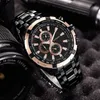 Wristwatches Curren 8023 Quartz Watch Men Groof Sport Watches رجال الأعمال الفولاذ المقاوم للصدأ ساعة معصم الذكور