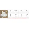 Robes en dentelle et Tulle pour bébés filles, couleur unie, col carré, manches, Patchwork, dos nu, été 2023