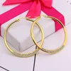 Серьги обруча MXGXFAM Титановые стальные критальсы Круг (1PAIR) для женских ювелирных изделий моды 18 к / белый цвет цвета