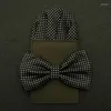 Papillo ties hooyi cravatta a collo set per uomo fazzoletto di carta 2023 Bowtie Preted Wedding Mariage Party Gift