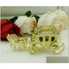 Autres fournitures de fête festive 100 Pcs Cendrillon Carriage Boîtes De Faveur De Mariage Boîte De Bonbons Casamento Faveurs Et Cadeaux Événement Drop Delive Dhx98