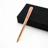 Bollpoint pennor Luxury Metal Pen / Bag Gold / Silver Gel Pen 0,7 mm Fyll på smidig påfyllning Ink Blue