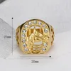 Cluster Rings Horse Head Ring With Rhinestone Male Fashion Jewelry Promotion Men Gold Color Hip Hop 316L Stainless Steel