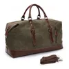 Duffel Bags Canvas Bolsa de viagem Men's Artificial Leather PU Outdoor Equipment Bagagem Pografia de fitness POXH LARGA TARELA DE CAPACIDADE