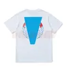 Fashion Skateboard T Shirt Men Women Hip Hop Short Sleeve Big V Contrast Color Mens Designer Tees Size S-XL