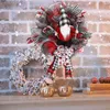 Decorative Flowers Faceless Doll Hanging Wreath Lightweight Front Door Garland Create The Atmosphere Sign Widely Use