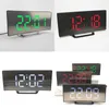 Table Clocks Electronic Alarm Clock Noiseless Design Digital Large Display Mirror For The Elderly 17 X7.2 X3.1cm Three Colors Can Be