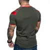 Men's Suits H358 Men Casual O-Neck Hip Hop T-Shirt Male Loose Slim Fashion Tees Tops US Size M- 3XL