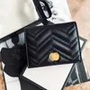 With box marmont Wallets Genuine Leather purses ID card holders classic flap luxurys designer mens Women fashion small Coin purses holder Interior Key Cover Wallet