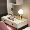 Table Lamps Modern LED Desk Lamp Nordic Glass Ball Lighting Golden Black Luxury Bedside Creative Minimalist Bedroom Decoration Lampara