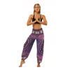 Boho Pants Women's Flowy Boho Pants Lose Yoga Harem Joggers Bohemian Beach Pants With Pockets