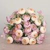 Decorative Flowers Artificial Peony Rose Room Decor Year's Wedding Decoration Christmas Home Flower Silk Fake