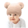 Ball Caps Low Profile Fedora Knit Soft Winter Warm Hat Cable With Ears Detachable Cap Cute Children's Hats Embroide Baseball Dog