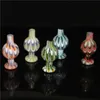 Hookahs 25mm OD Glass Carb Caps Bubble Ball Carb Cap For Smoking Flat Top Quartz Banger Nails Water Pipes Bongs Pipe Dab Rigs