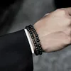Charm Bracelets 2023 Trendy Classic Round Disco Ball Bracelet For Men Pave CZ 6mm Natural Stone Jewelry Gift
