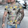 Men's T Shirts Novelty Women's T-shirt 3d Printing Costume Shirt Cartoon Pattern Short-sleeved Summer Xxs- 6xl