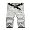 Men's Shorts Summer Cotton Split Pants Men's Straight Leg Casual Solid Color Medium Korean Version Breeches Beach