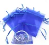 Geschenkwikkeling 20 PCS/Lot Organza Bag Sieraden TULLE DRAAGSPRING VERPAKKINGEN Display Pouches Wedding