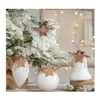 Party Decoration Christmas Balls Snowflake Water Drop Bell Tree Hanging Pendants Foam White Ornament Ball For Home 2022 Leverans GA DHQB6