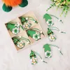 12pcsset Saint Patrick039s Günü Home7329350 için şenlikli ahşap bebek kolye