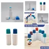 Bouteilles d'emballage 20 30 50 60 100 ml vide en plastique blanc éponge applicateur liquide bouteille HDPE avec Blue Head Drop Delivery Office Schoo Dhzt6