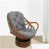 Cuscino/cuscino decorativo Cuscino per sedia a dondolo girevole in rattan strutturato 48 x 24 Cuscinetti per mobili da giardino Consegna a domicilio Tessile da giardino Dhr0S