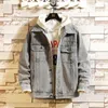 Men's Jackets Men 2023 Jeans Jacket Mens Bomber Hip Hop Man Vintage Grey Denim Coat Streetwear Chaqueta Hombre M-5XL