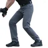 Męskie spodnie 2023 Wiosna jesień mody mody męski zwykły ładunek przystojny milczące długie proste spodnie mężczyźni Slim B211