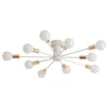 Ceiling Lights Retro Lamp Base Black/White/Gold For Living Room / Dining Spider Light Semi Recessed