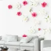 Fondos de pantalla personalizados 3D PO Flores Moderno Simple Murales de pared Blanco Rosa Floral Vintage Paredes Papeles para sala de estar Dormitorio