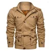 Jackets masculinos Autumn Winter Fleece Jacket Men Militar Windbreaker Casual Exército Piloto Casal Espalhar Espalhar Bomber Cargo