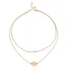 Chains Krasivaya Gold Pendant With White Pearl Chockers Necklace For Women