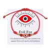 Party Favor Ups Crossborder Transfer Red Rope Weaving Manual Devils Eye Bracelet Female European And American Fashion Simple Drop De Dh3Og