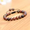 Strand DOUVEI Amazoned Stones Tressé Bracelet Pour Femmes Ethnique Méditation Black Lava Stone BraceletsBangles Hommes Bileklik ABK026