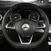 Coperchio del volante per auto non slip in pelle cucito di alta qualità per Mercedes-Benz GLA Sports