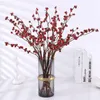 Decorative Flowers Artificial Plant Multi-headed Berry Foam Red Fruit Home Decoration Living Room Dining Table Wedding Arrangement Fake