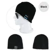 Kış Bluetooth uyumlu kulaklık USB şarj edilebilir müzik kulaklığı sıcak örgü şapka şapka kapağı kablosuz spor kulaklık