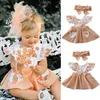 Girl Dresses Pudcoco US Stock Toddler Kid Baby Party Pageant Bowknot Tutu Off Shoulder Dress Princess 2PCS Clothes