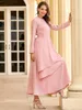 Etnische kleding Preal Abaya Dubai Moslim Fashion Hijab Dress Turkije Islam jurken voor vrouwen gewaad Longue Femme Ramadan Eid Mubarak WY40
