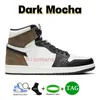 Mens 1 High OG 1s Retro basketball shoes jumpman Lost and found men Sneakers university blue patent bred Gorge Green dark mocha Starfish black white women Trainers