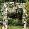 Decorative Flowers 36Pcs Artificial Plants Of Vine False Ivy Hanging Garland For The Wedding Party Home Bar Garden Wall Decoration