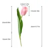 Decoratieve bloemen 1 stc tulpen kunstmatige bloem real touch bouquet pe nep voor bruiloft decoratie huistuin decor