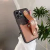 Дизайнерские кожаные чехлы для телефона Shock -Resect Cover Cover Luxurys Calefe Phone Case для iPhone 14 13 12 11 Pro Max XS XSMAX с ремешком