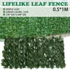 Decorative Flowers Cuttable No-trimming No Withering Wall Panels Grass Backdrop Artificial Leaf Simulation Fence Party Decor